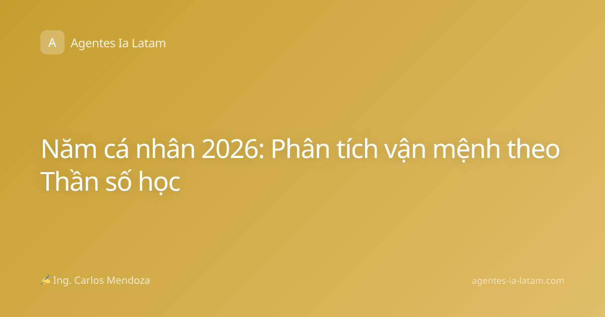 Năm cá nhân 2026: Phân tích vận mệnh theo Thần số học